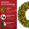 Best Choice Products Artificial Pre-Lit Fir Christmas Wreath Decoration w/ LED Lights